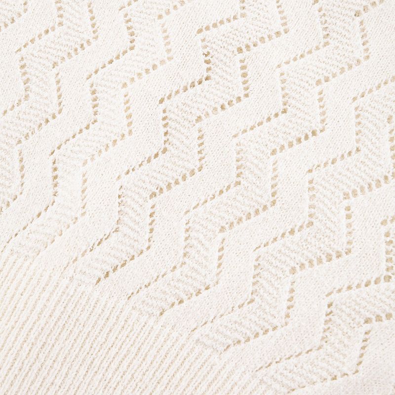 DIAMOND HOURGLASS CARDIGAN - IVORY