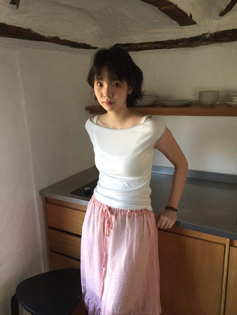 Flow String Midi Skirt (2color)