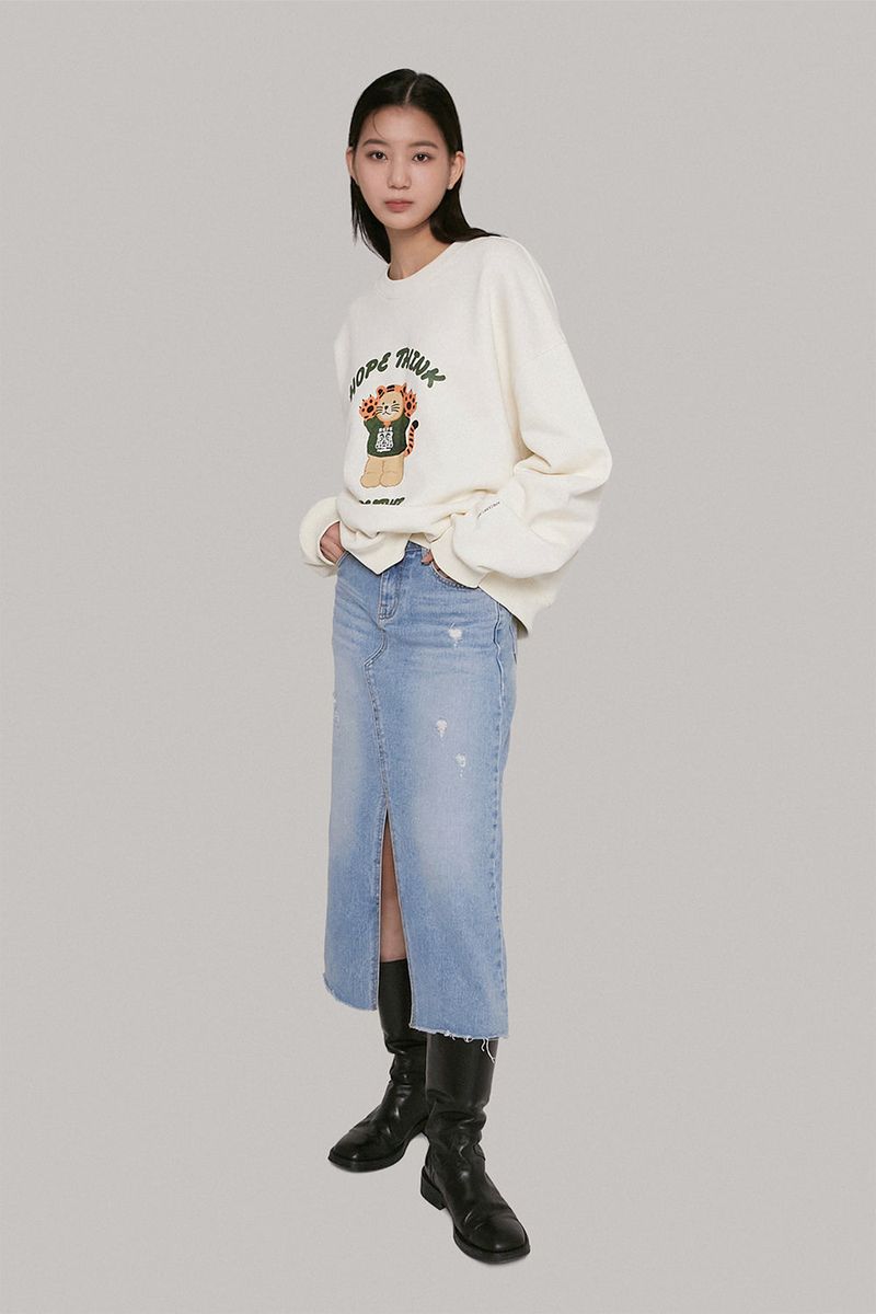 APIECEOFCAKE（ピースオブケイク）の「HTT Tiger Bear Crewneck_Cream（Tops）」