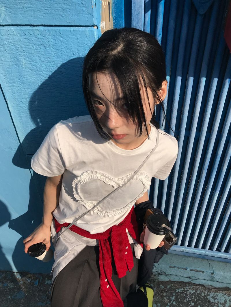 FRILL HEART T-SHIRT