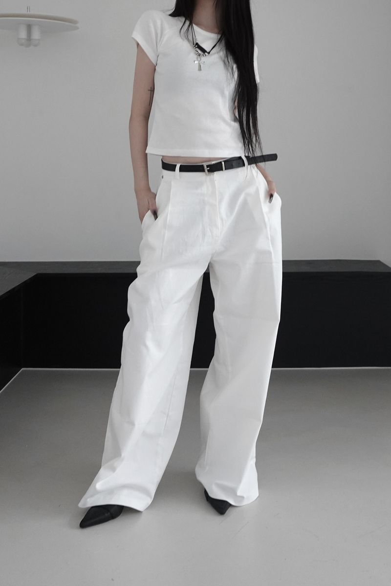 treed basic pants (2color)