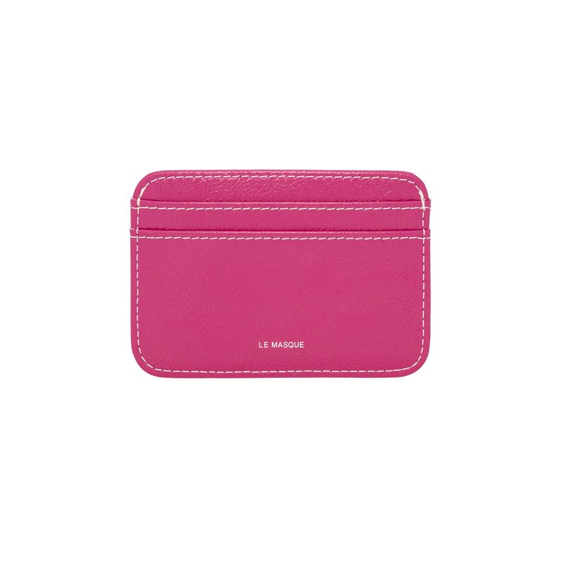 Daisy Slim Mini Transportation Card Wallet fuchsia pink
