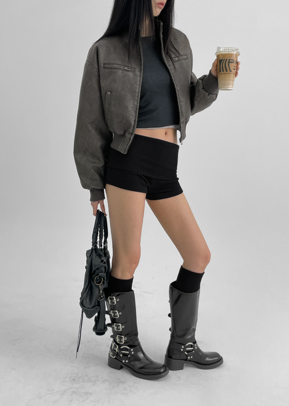 [MADE] Theel Vintage Leather Jumper