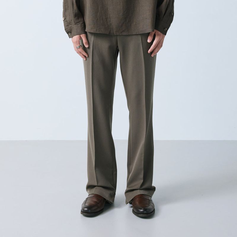 2way hidden extend bootcut slacks brown