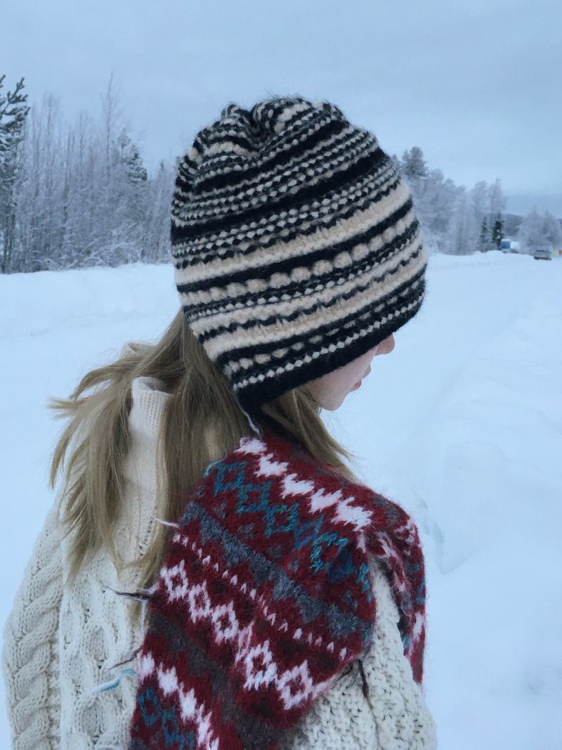 Bohemian Vintage Wool Muffler (4c)