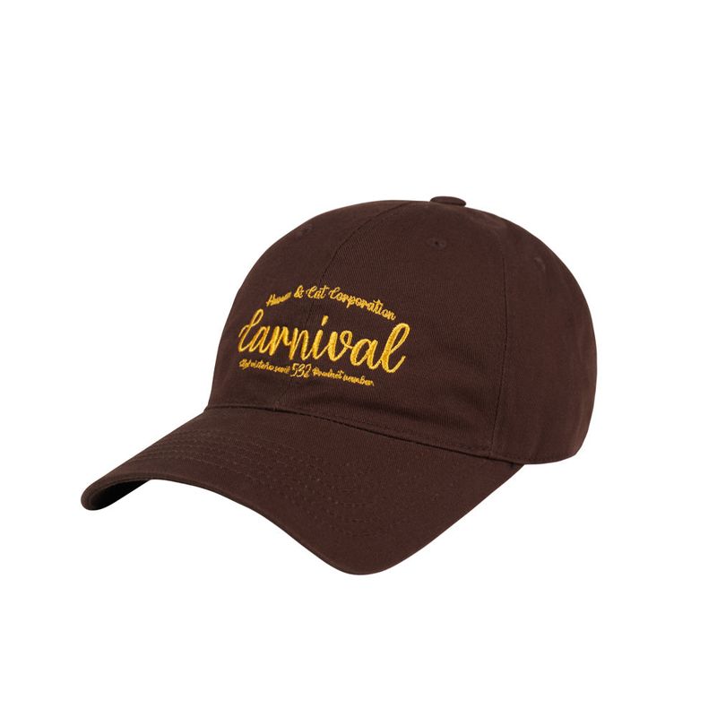 Human & Cat(ヒューマン&キャット)の「CARNIVAL WASHED BALL CAP / BROWN(Hats)」