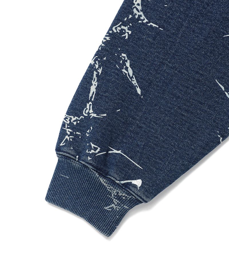 WASHED DENIM SWEATSHIRT BLUE(CV2EFUM445A)