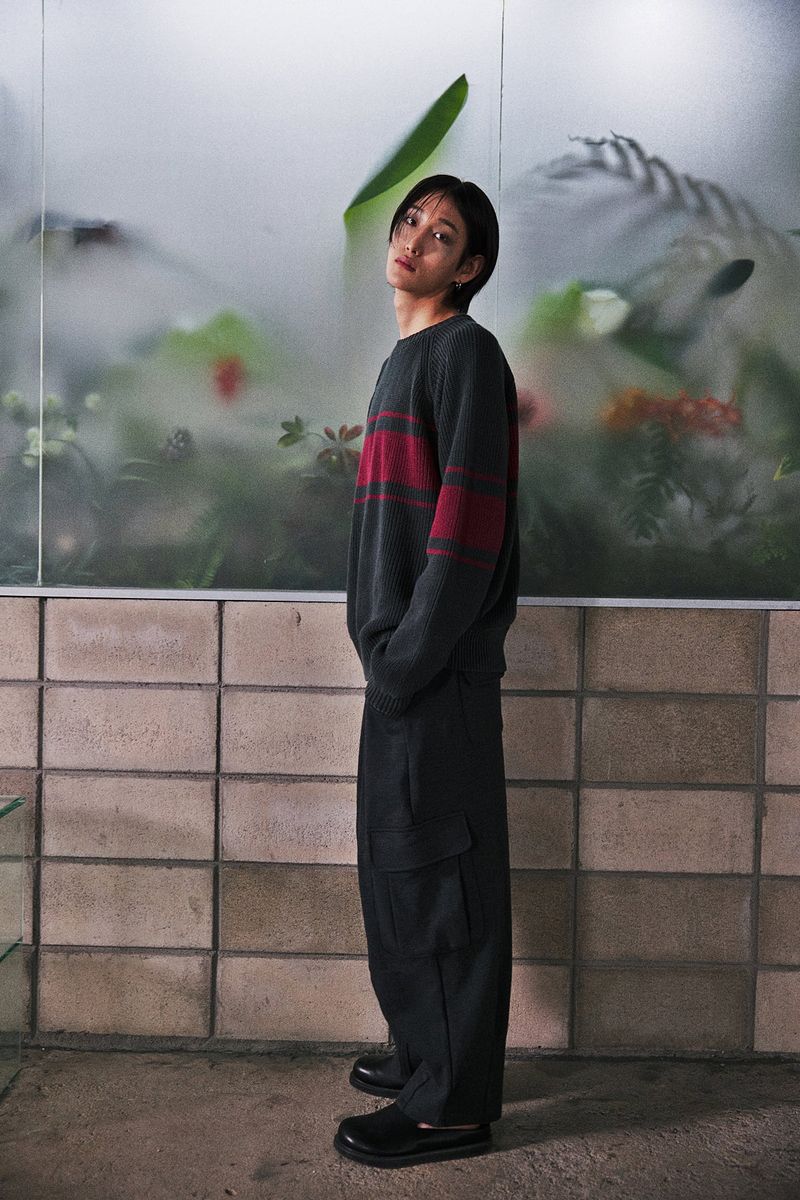 H-T CARGO BALLOON SWEAT PANTS (Charcoal)