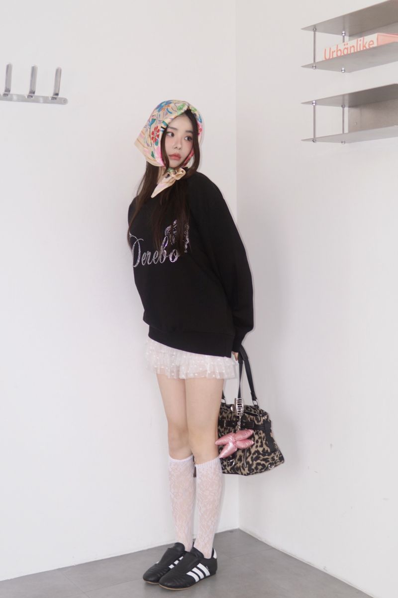 heart frill cancan mini skirt