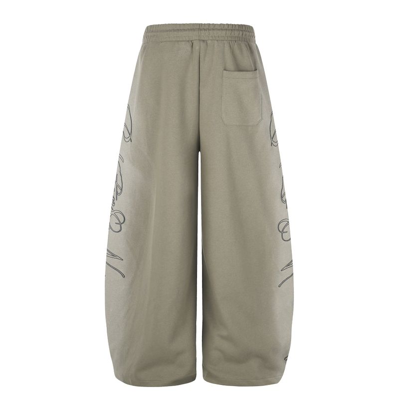 Zelene Graphic Wide Sweatpants