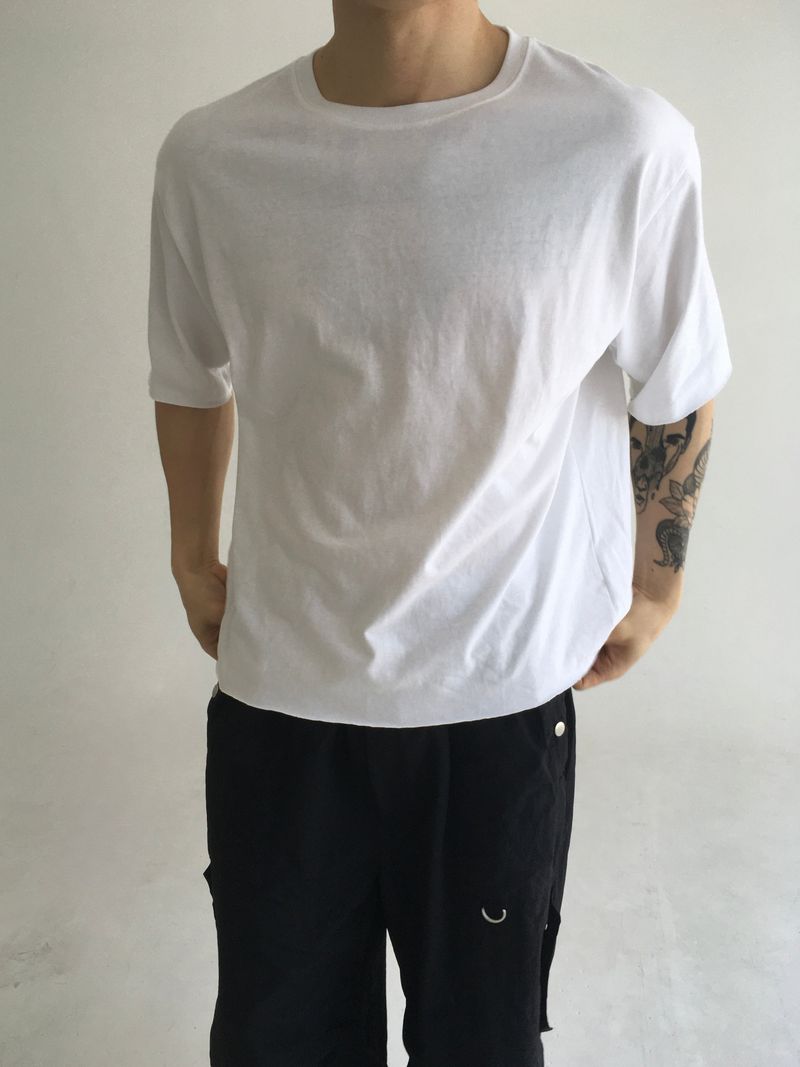 crop cut off short sleeve(4colors)