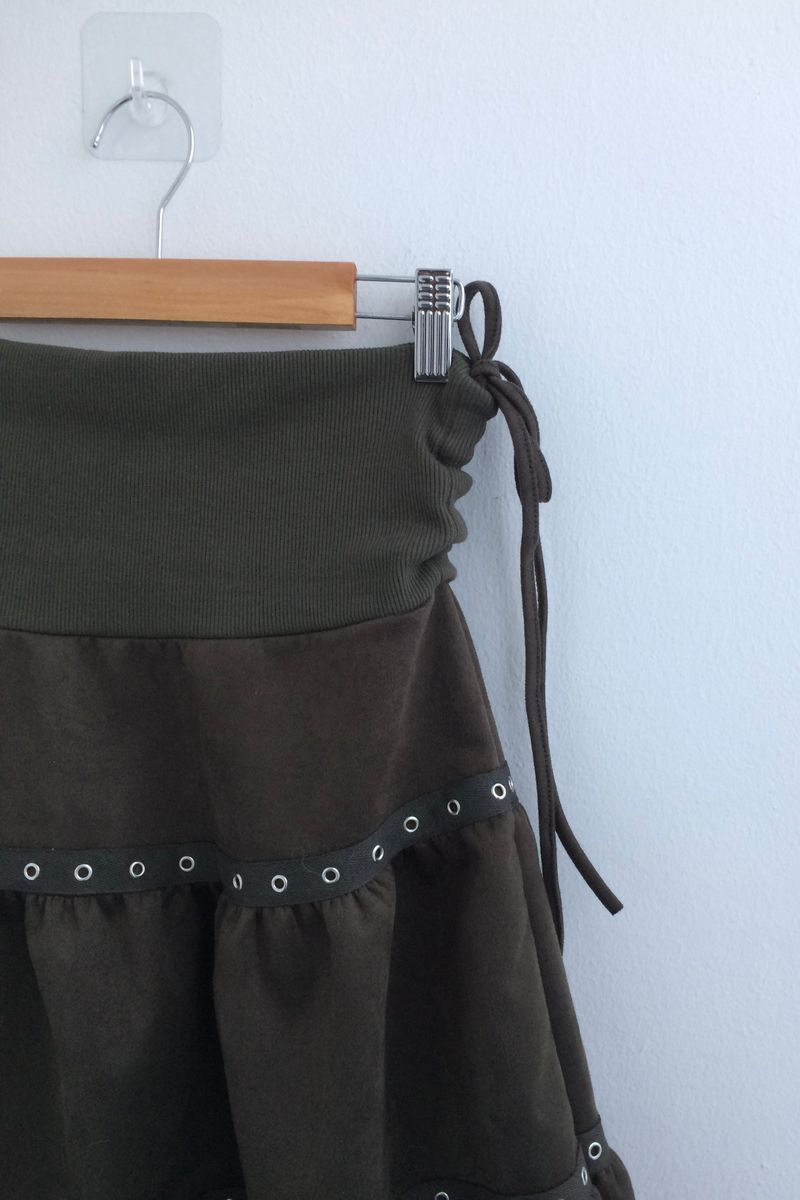eyelet tier skirt