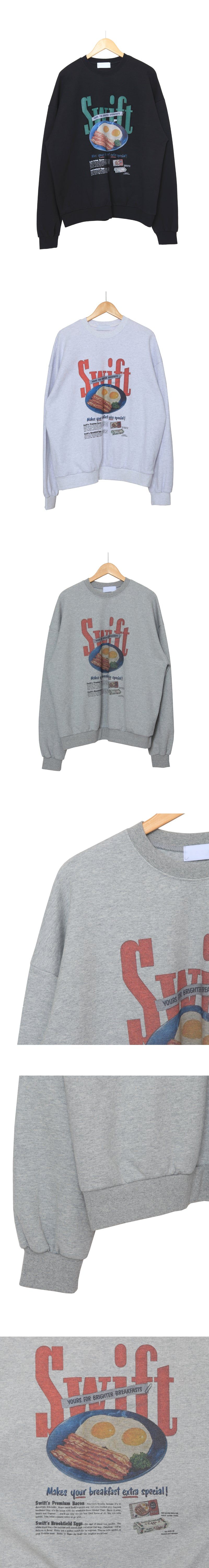Brunch over sweatshirt