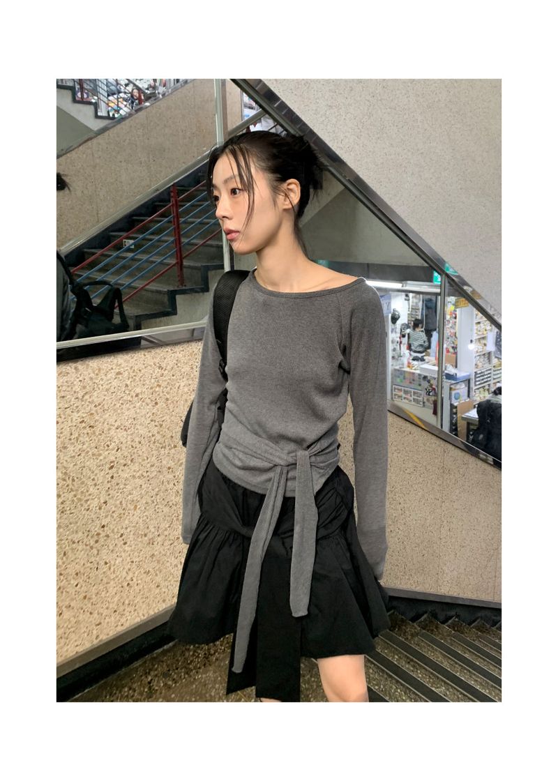 WOOHWA(ウファ)の「 RIB STRAP TOP(Tops)」