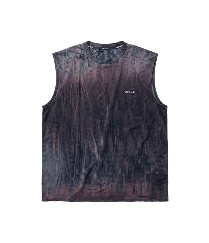 negative split club（ネガティブスプリットクラブ）の「Air Vent Tie-Dye Racing Singlet (Aurora)（Tops）」