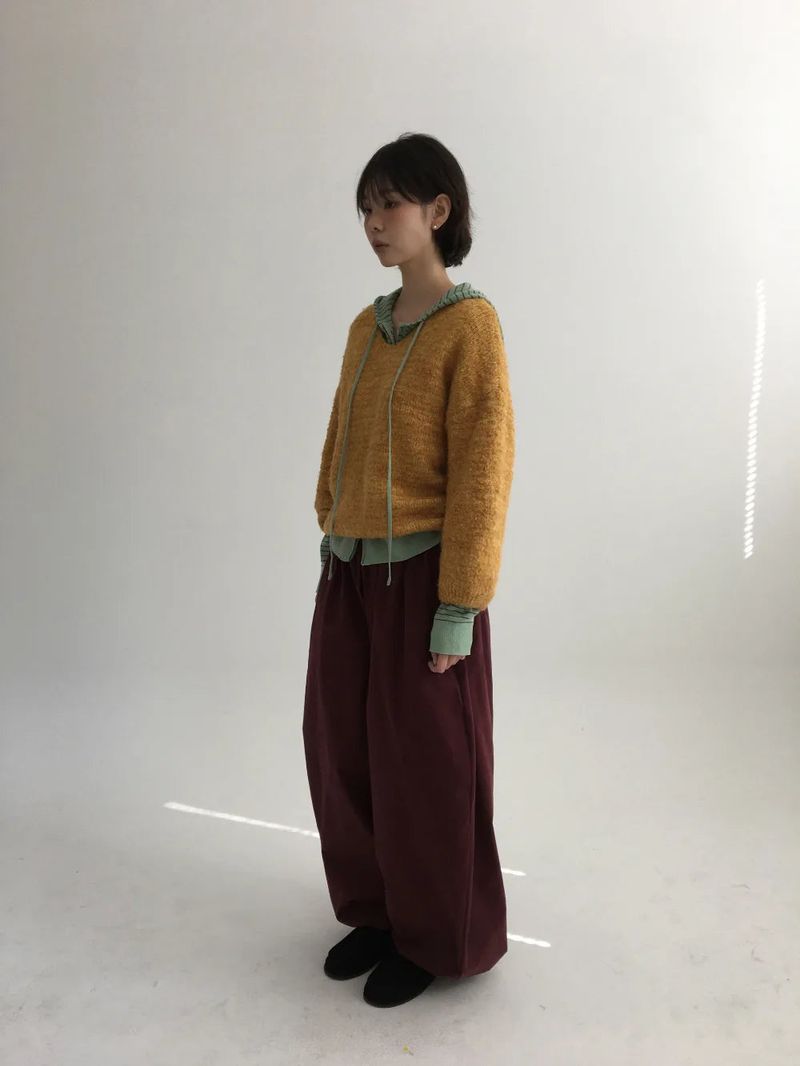 Bonbon Boucle V-neck Knit (5color)