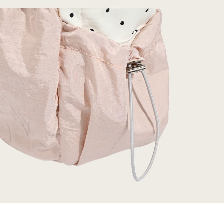 Ribbon Polka Dot Canvas Backpack – Cute College & Commuter Bag