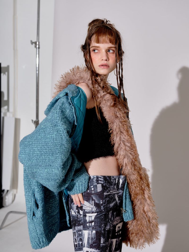 FUR BIG CROSS BAG