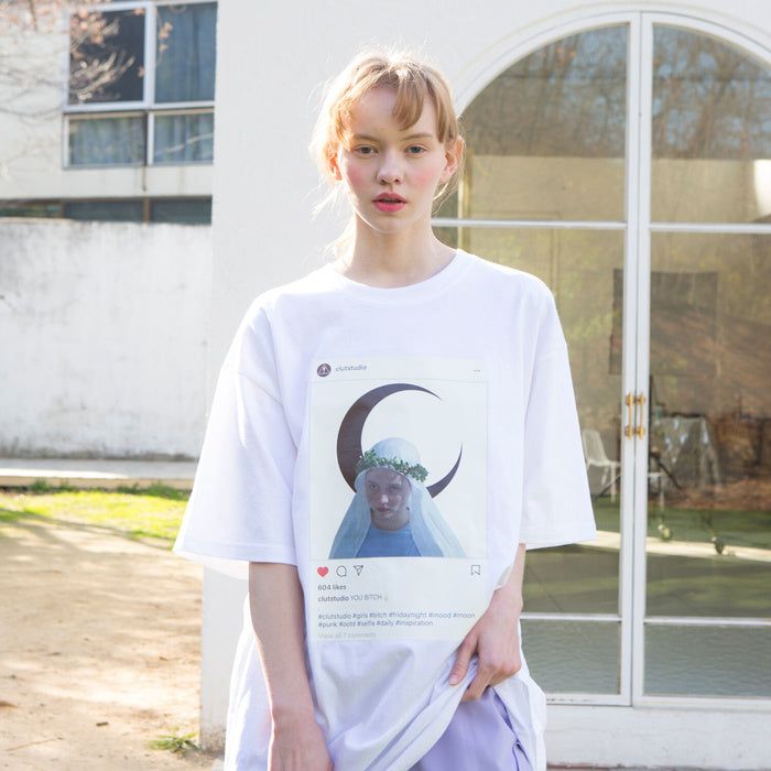 CLUT STUDIO（クラットスタジオ）の「インスタグラムハーフTシャツ（トップス）」