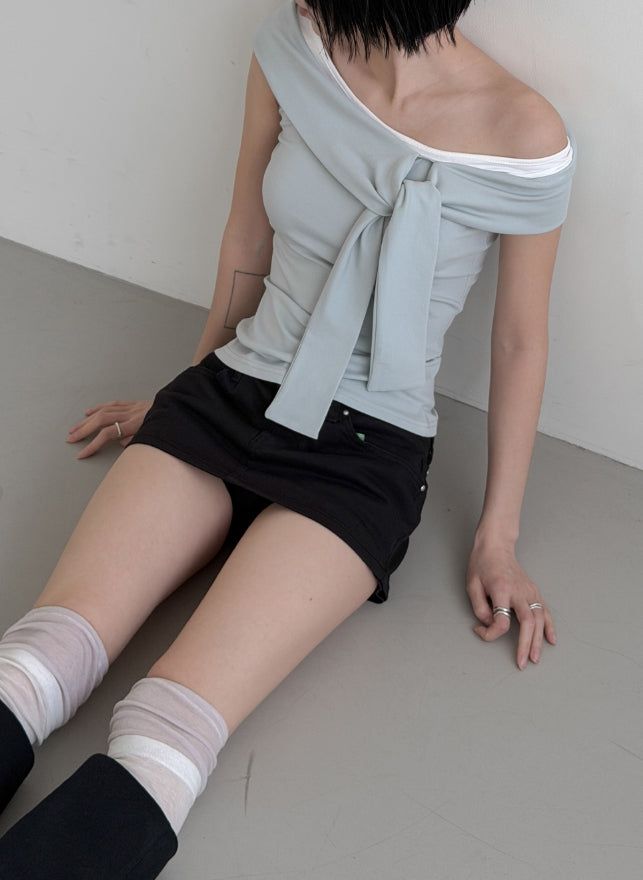 Lion Color Matching See-Through Toshi Knee Socks