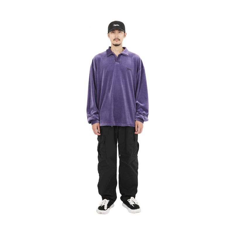 VELVET OPEN RUGBY SHIRTS PURPLE
