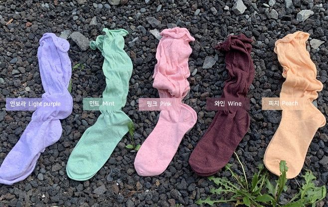 Laris Banding See-Through Knee Socks