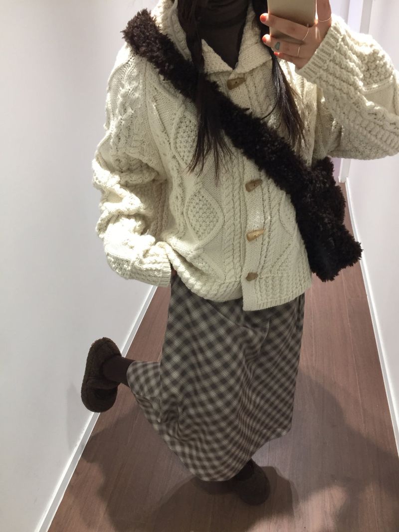 Twist Duffle Knit Cardigan (1color)