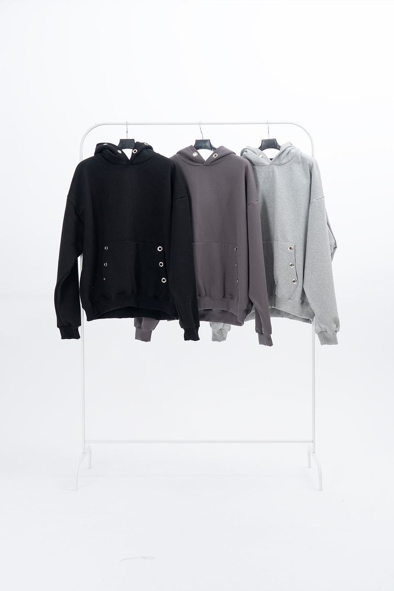Maaad Eyelet Fleece Hoodie