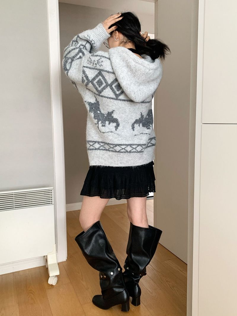 Heritage Hooded Knit Zip-Up