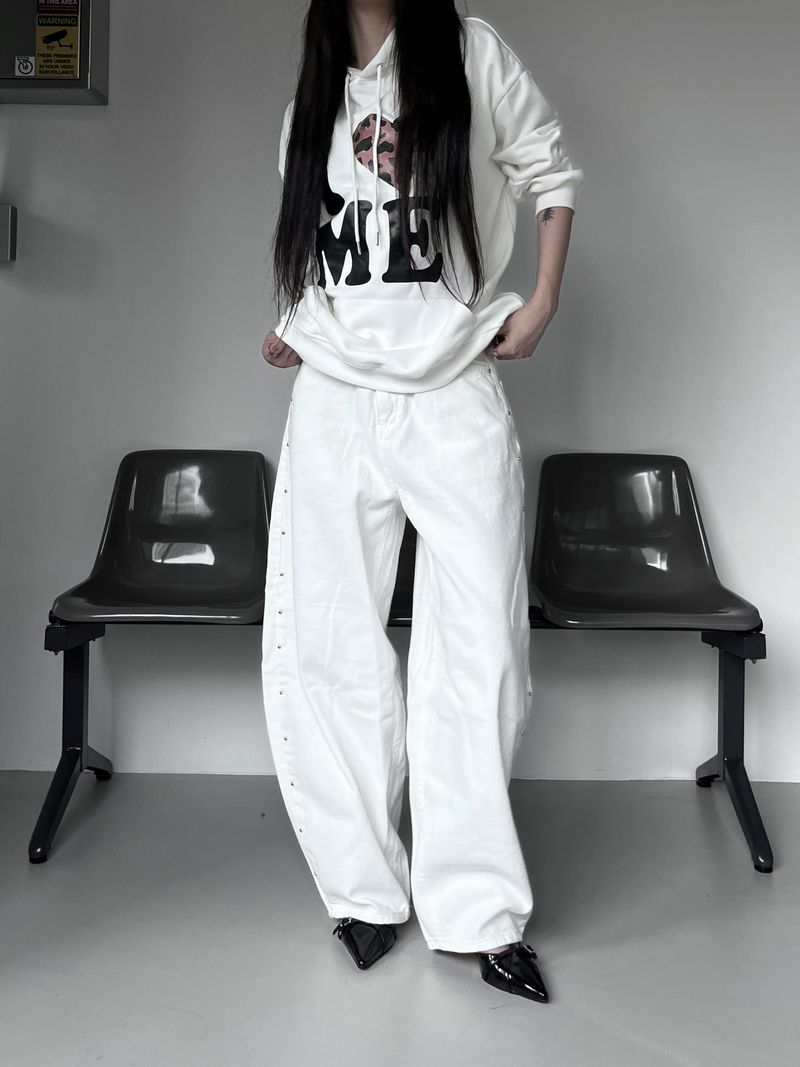 studded balloon wide pants (2color)