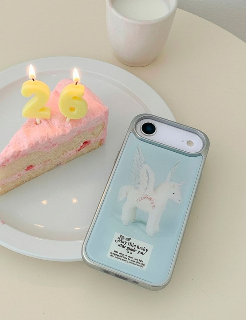 【MADE】Angel Pony Epoxy Silver Bumper Case