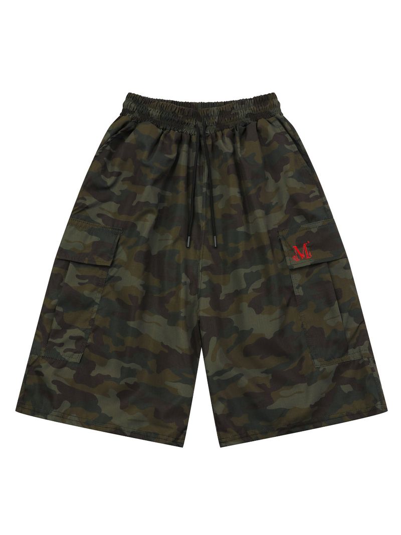 CAMO POLY BERMUDA HALF PANTS (2color)