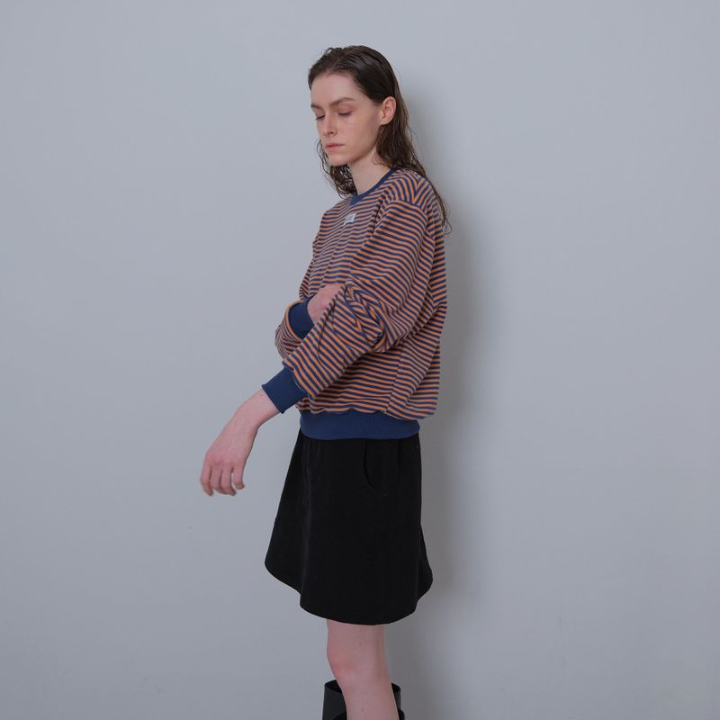Orange/Navy Stripe Fleece MTM