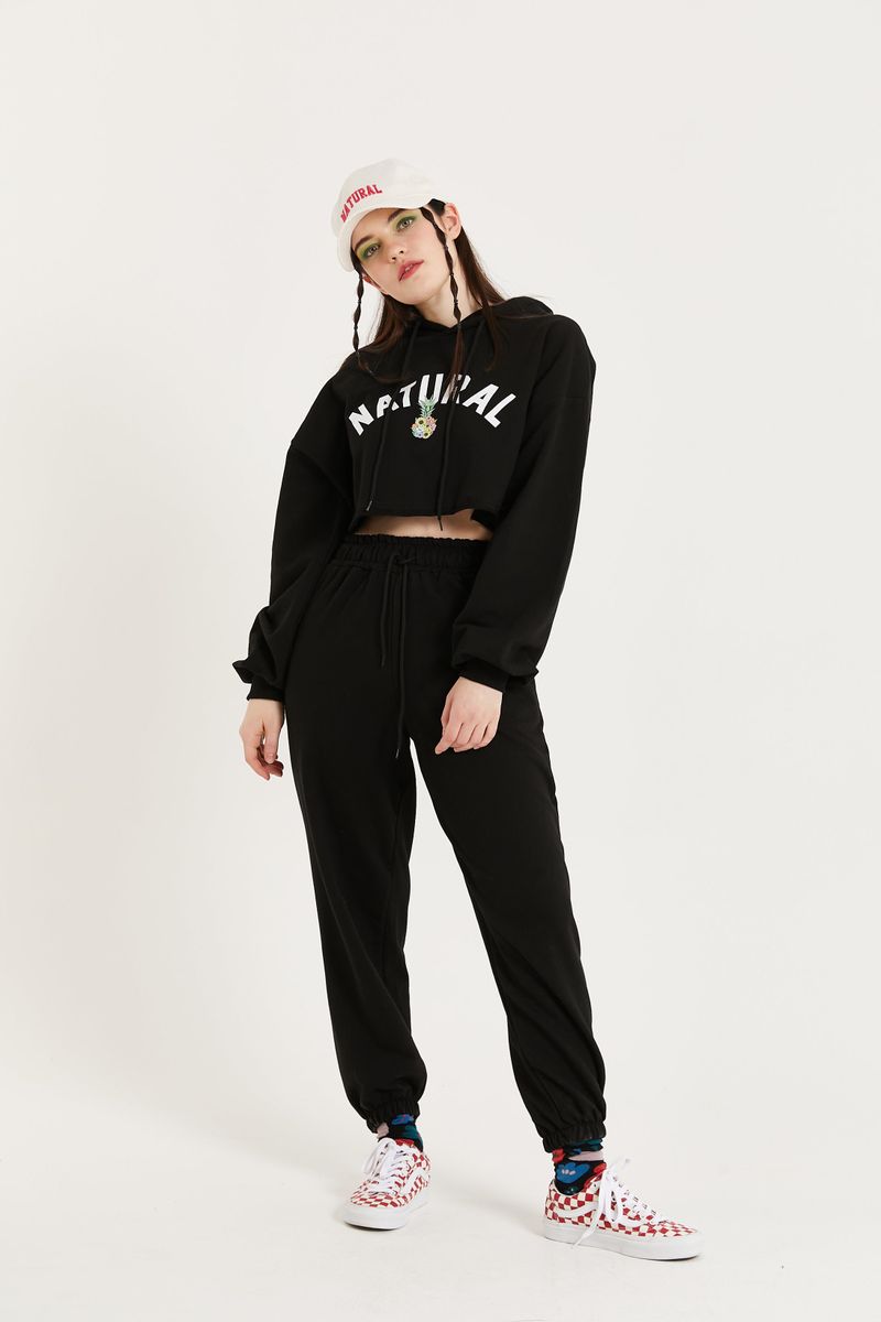 PINK PINEAPPLE（ピンクパイナップル）の「JENNY CROPPED HOODIE SET（Setup）」