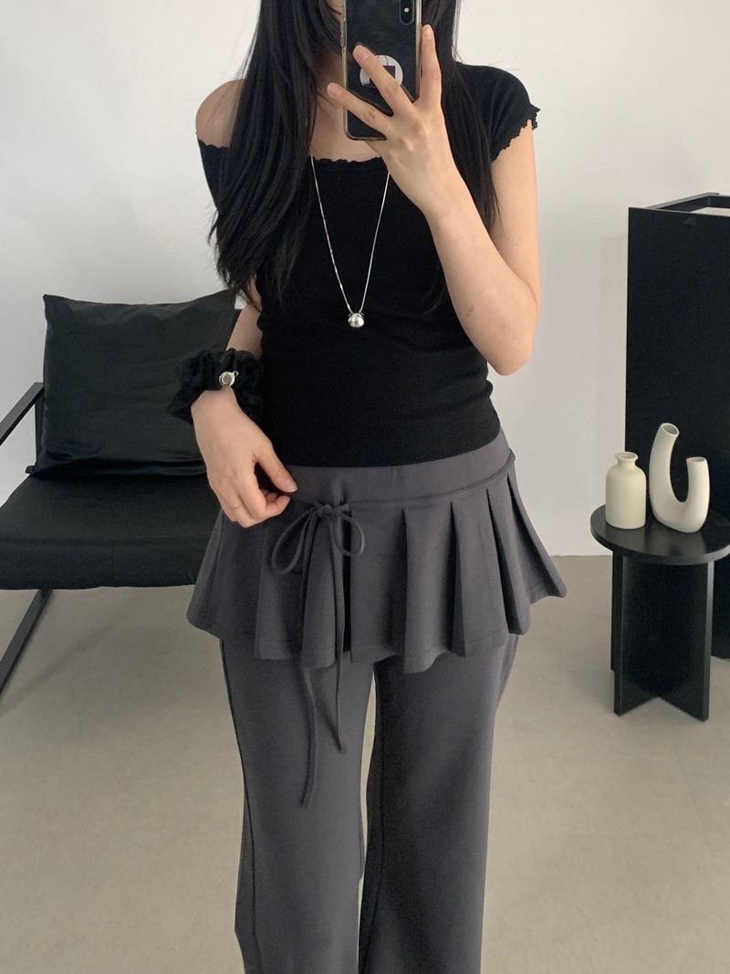 Elliott pleated skirt elastic pants