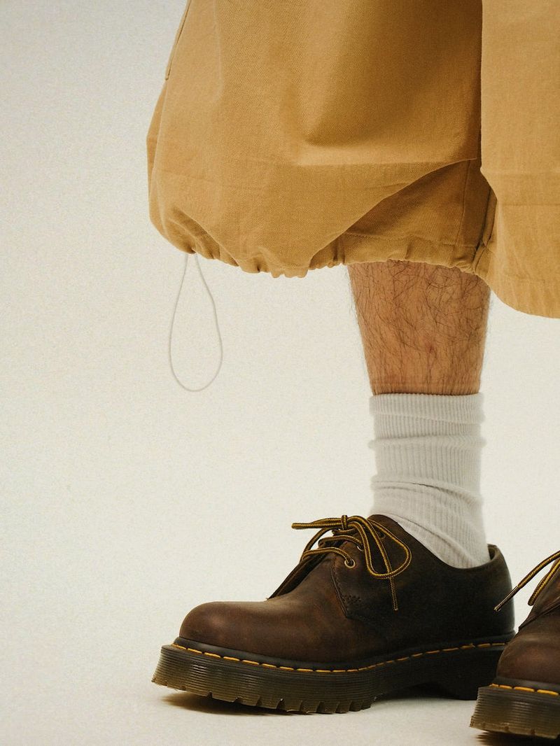 GM Button Cargo Bermuda Pants