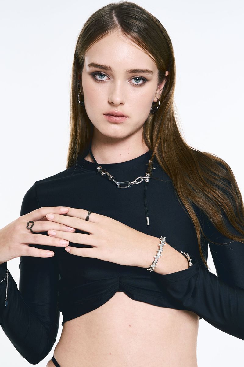 NO.630 [BURNISH] SPIKY BANGLE BRACELET