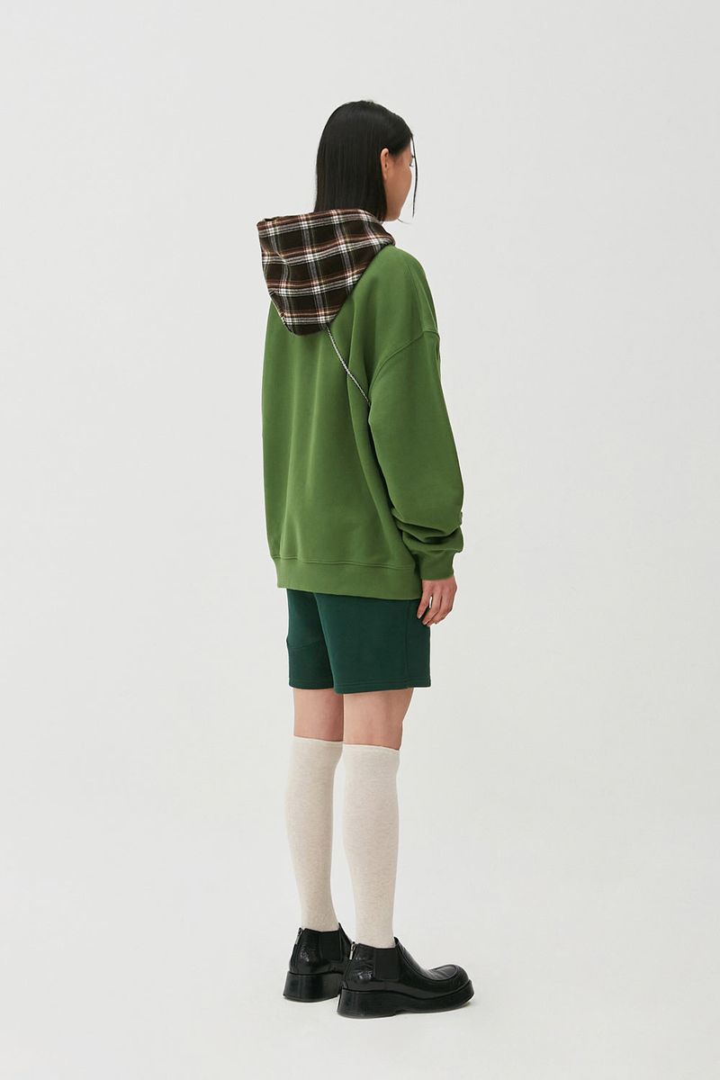 T.D BEAR Wappen Hoodie_Olive