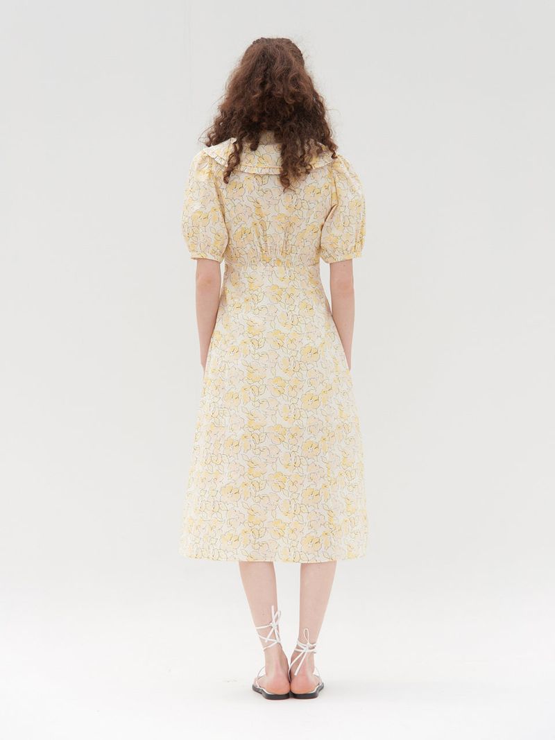 SAILOR COLLAR CANDY MIDI ONEPIECE_YELLOW