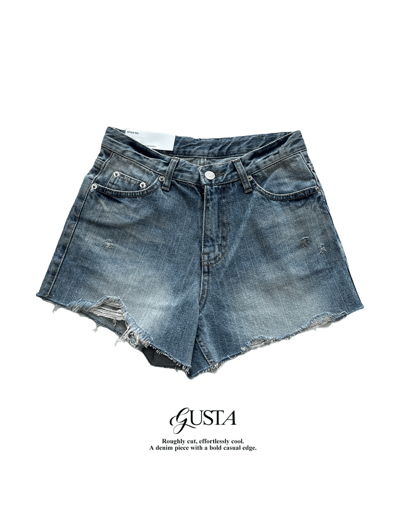 Like Back Pocket Denim Shorts(Denim)