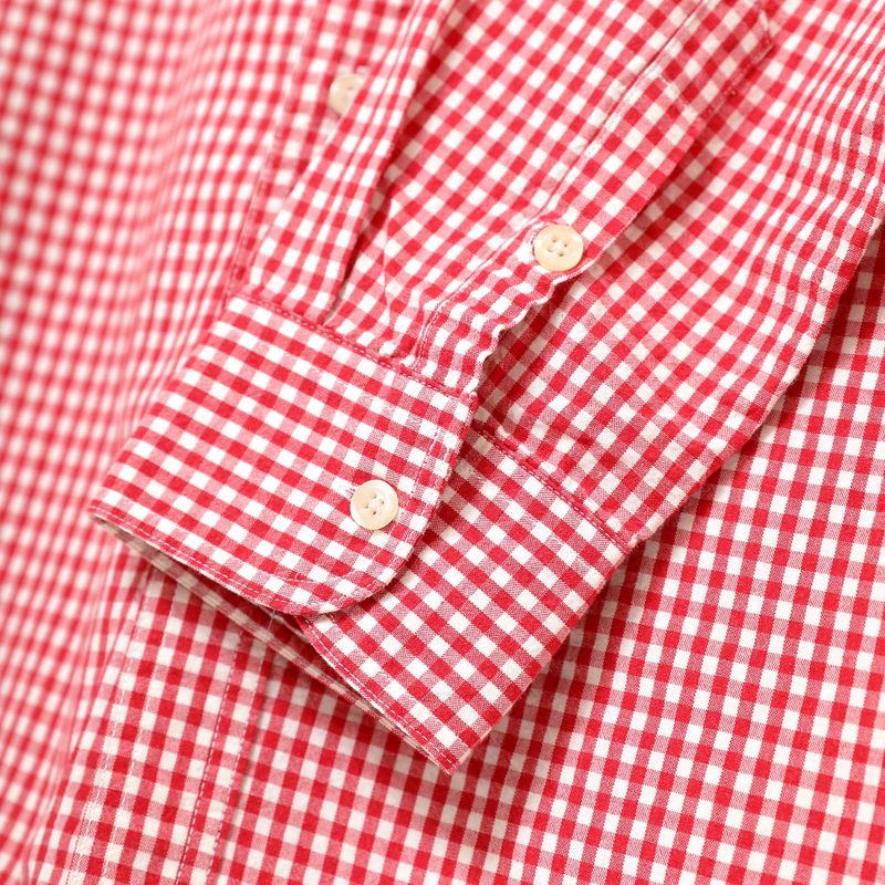 PARAGRAPH CHECK WORK SHIRT - RED