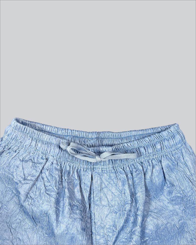 CRINKLE SHORTS SKY BLUE (SHORT FIT)
