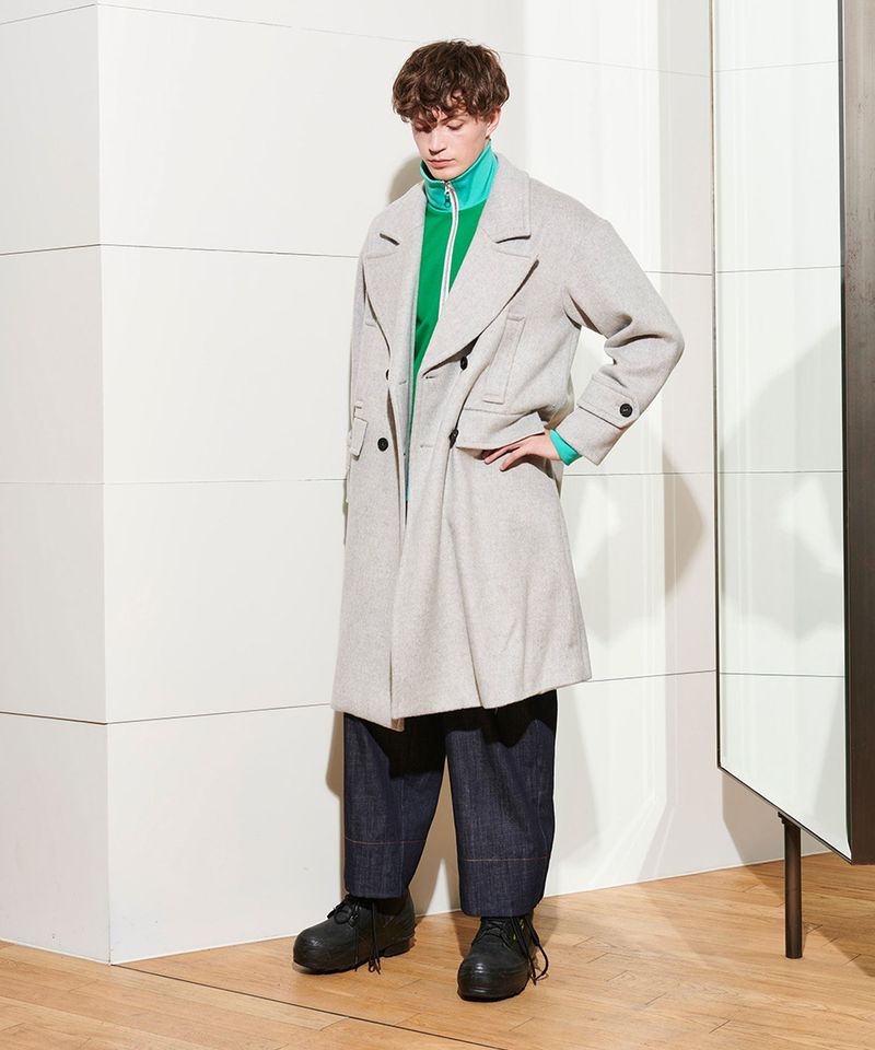 2-WAY OVERSIZED COAT_MELANGE GRAY