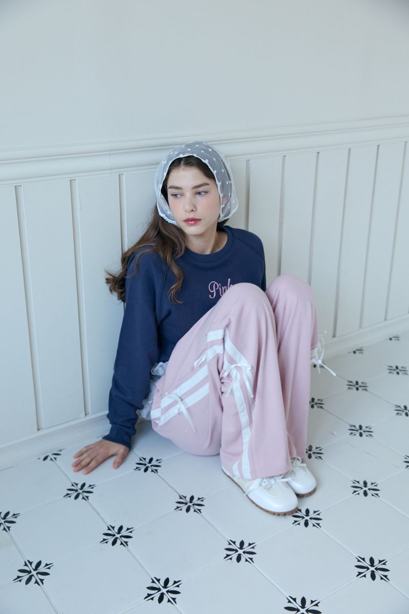 RIBBON TRACK PANTS (2 COLORS)