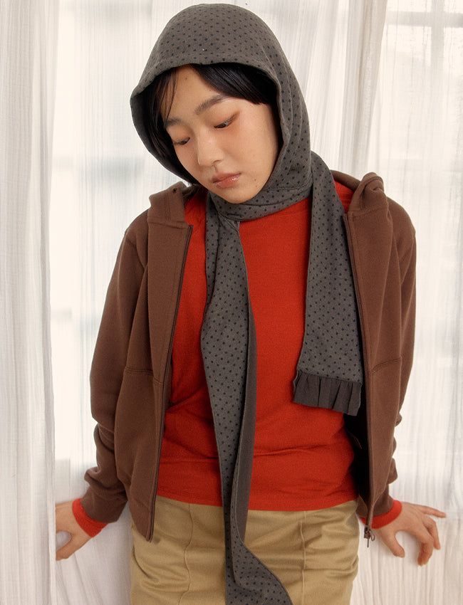 REVERSIBLE FRILL MUFFLER (GRAY)