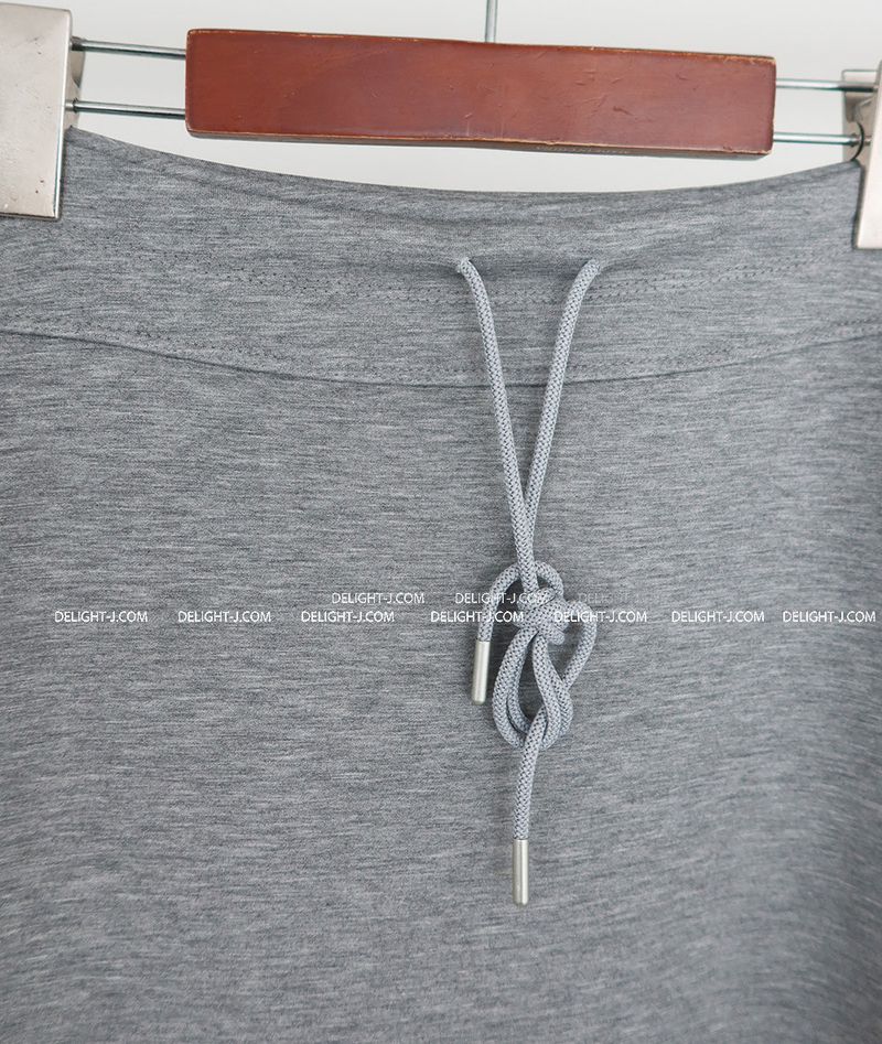 Back Open Banded Long Skirt