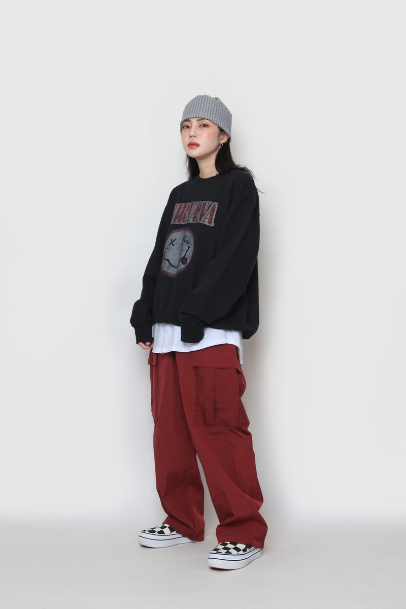 Smile Black Nirvana Sweatshirt