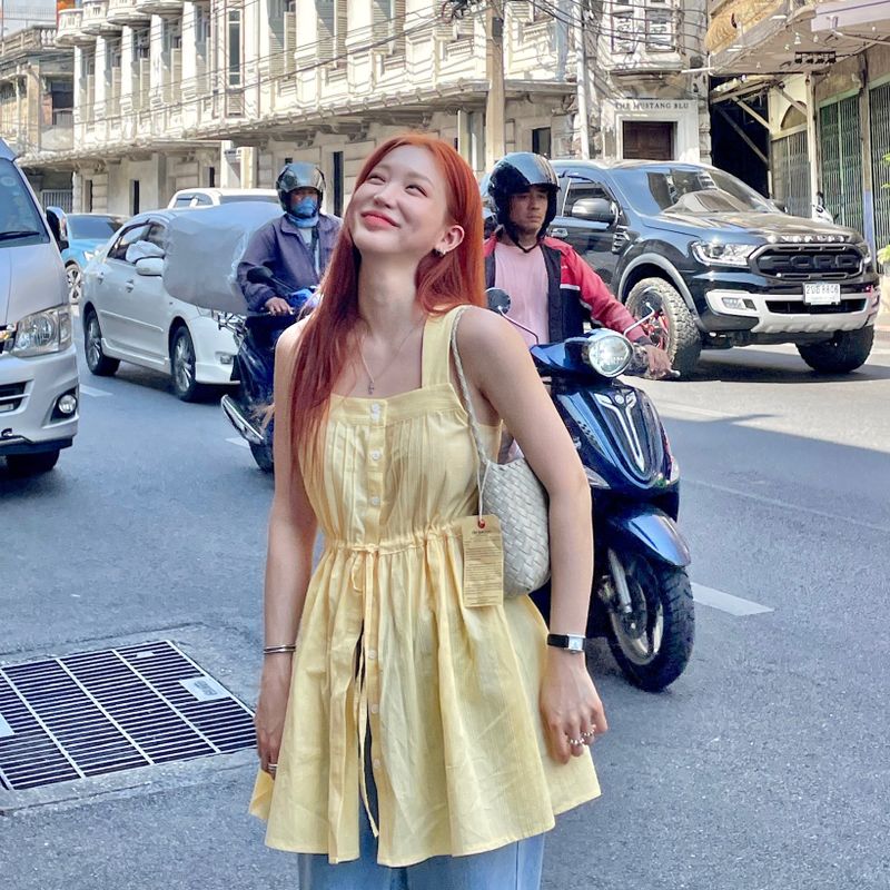 Mini Sleeveless Dress (Yellow)
