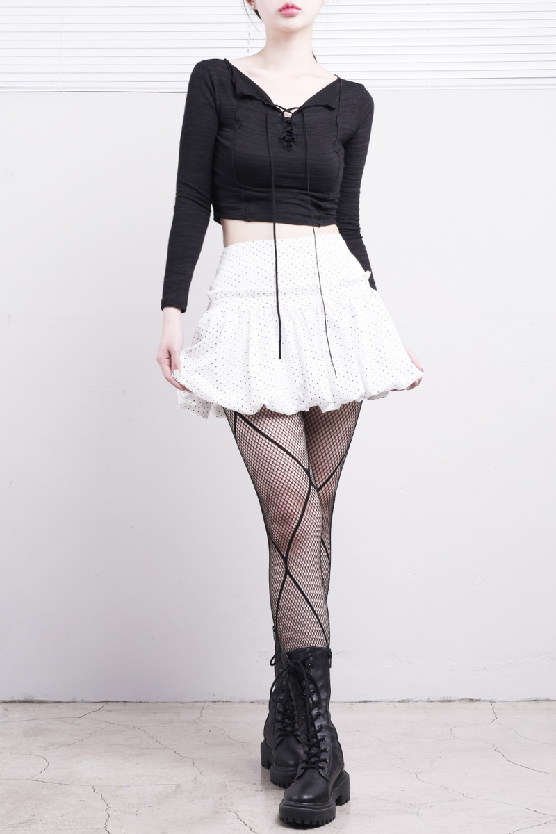 NONCODE（ノンコード）の「Aura Corset Twist T-Shirt（Tops）」
