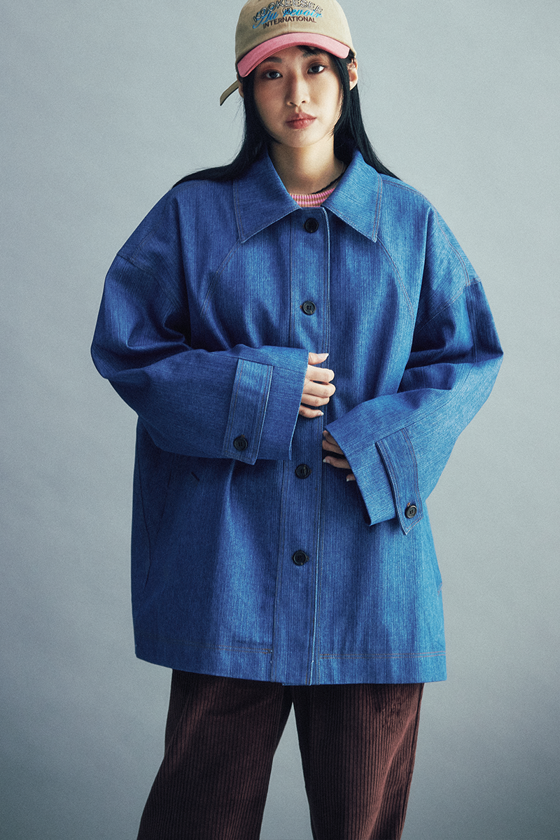 KOOKEESEE Slub Denim Jacket